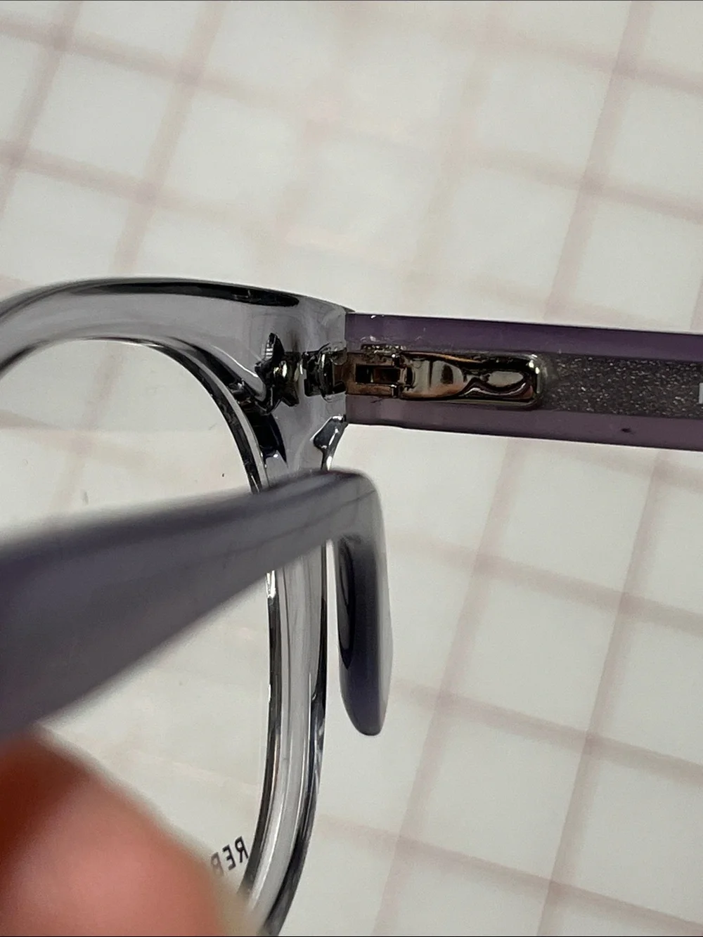 REBECCA MINKOFF NWOT Brooke 2 Preppy Academia Translucent Lilac Round Frames 49